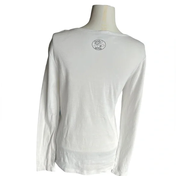 Dog is good long sleeve T shirt See measurements below for sizing. Cute shirt! - Picture 4 of 5
